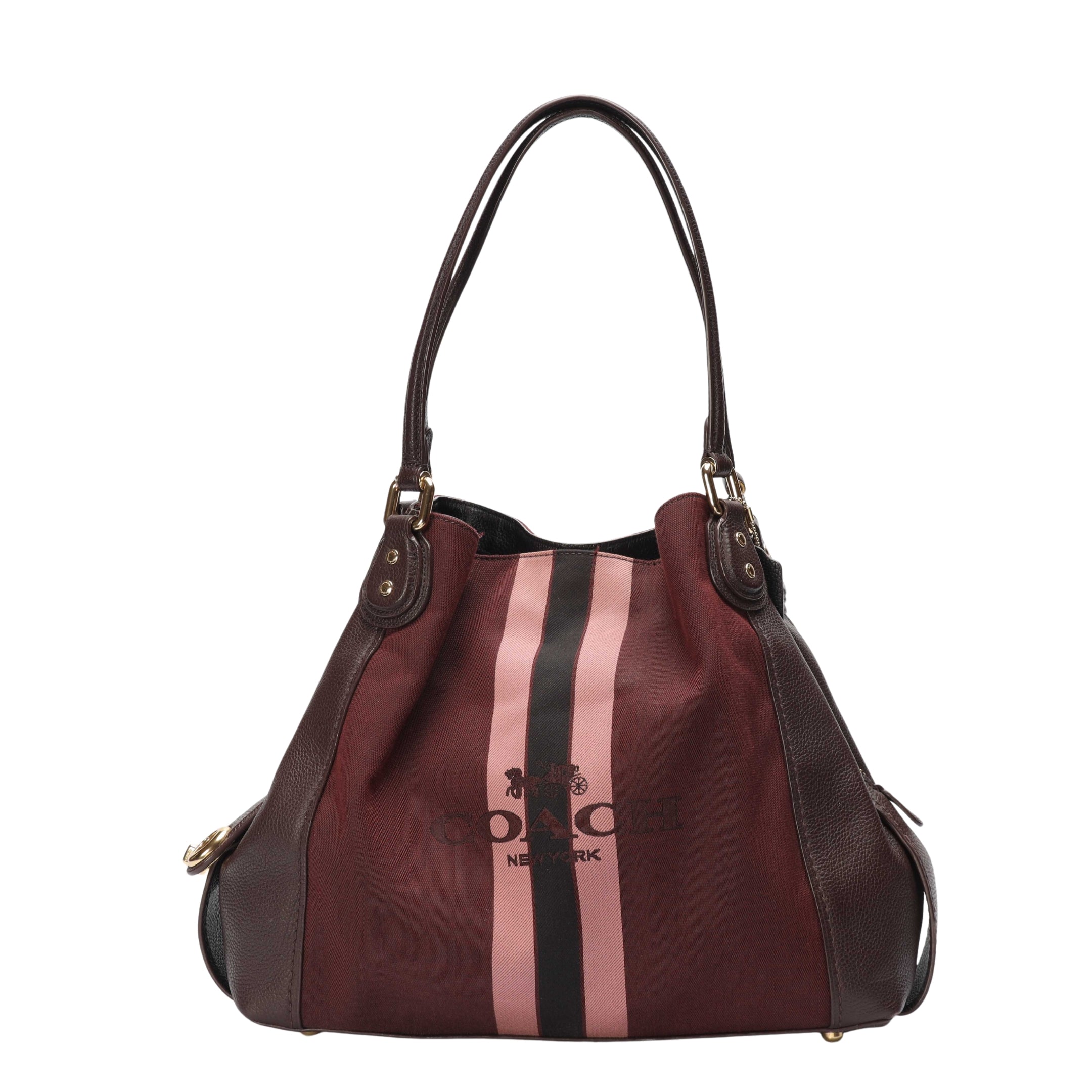Coach Edie Maroon Shoulder Bag 31