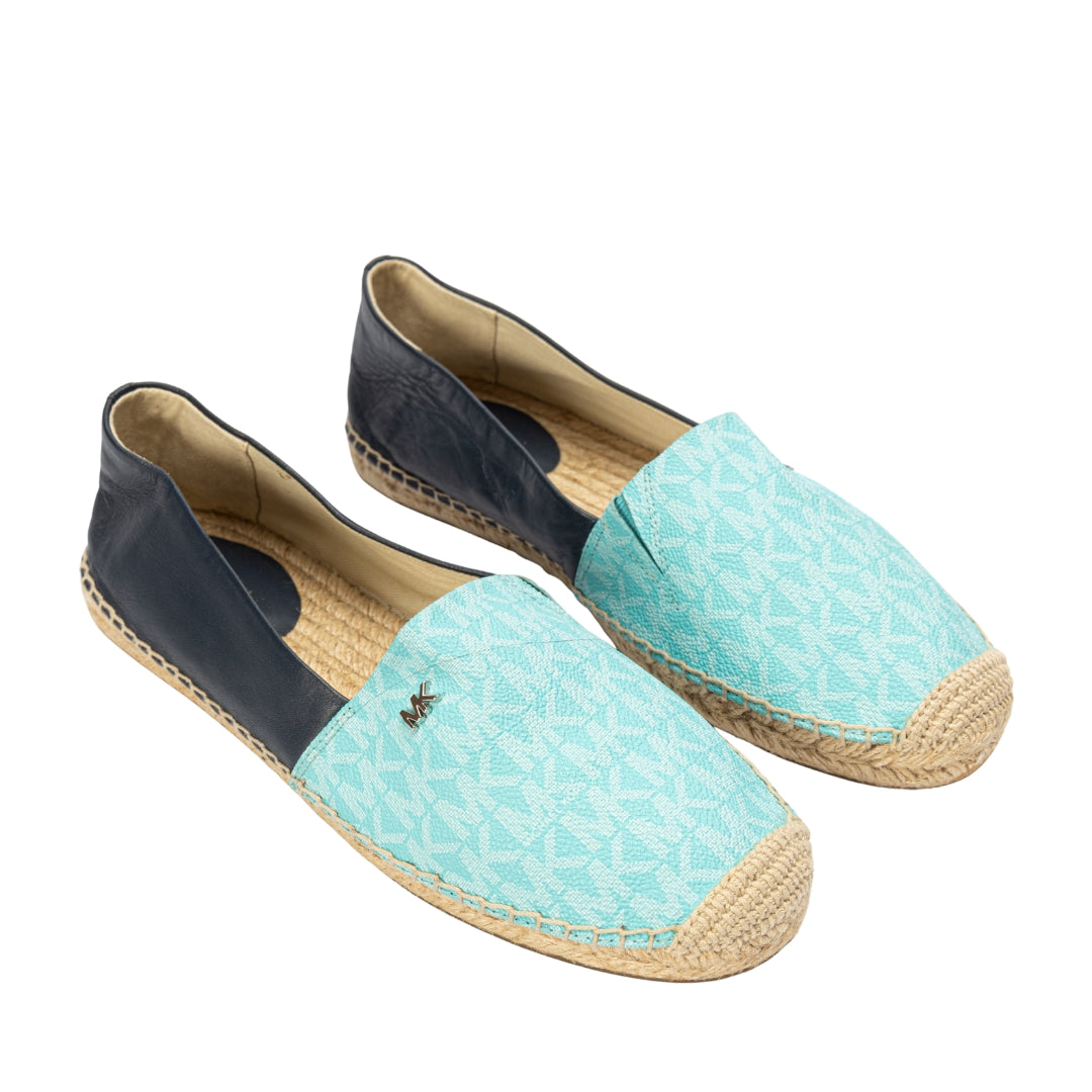 Michael Kors Blue Kendrick Logo Slip-On Espadrille