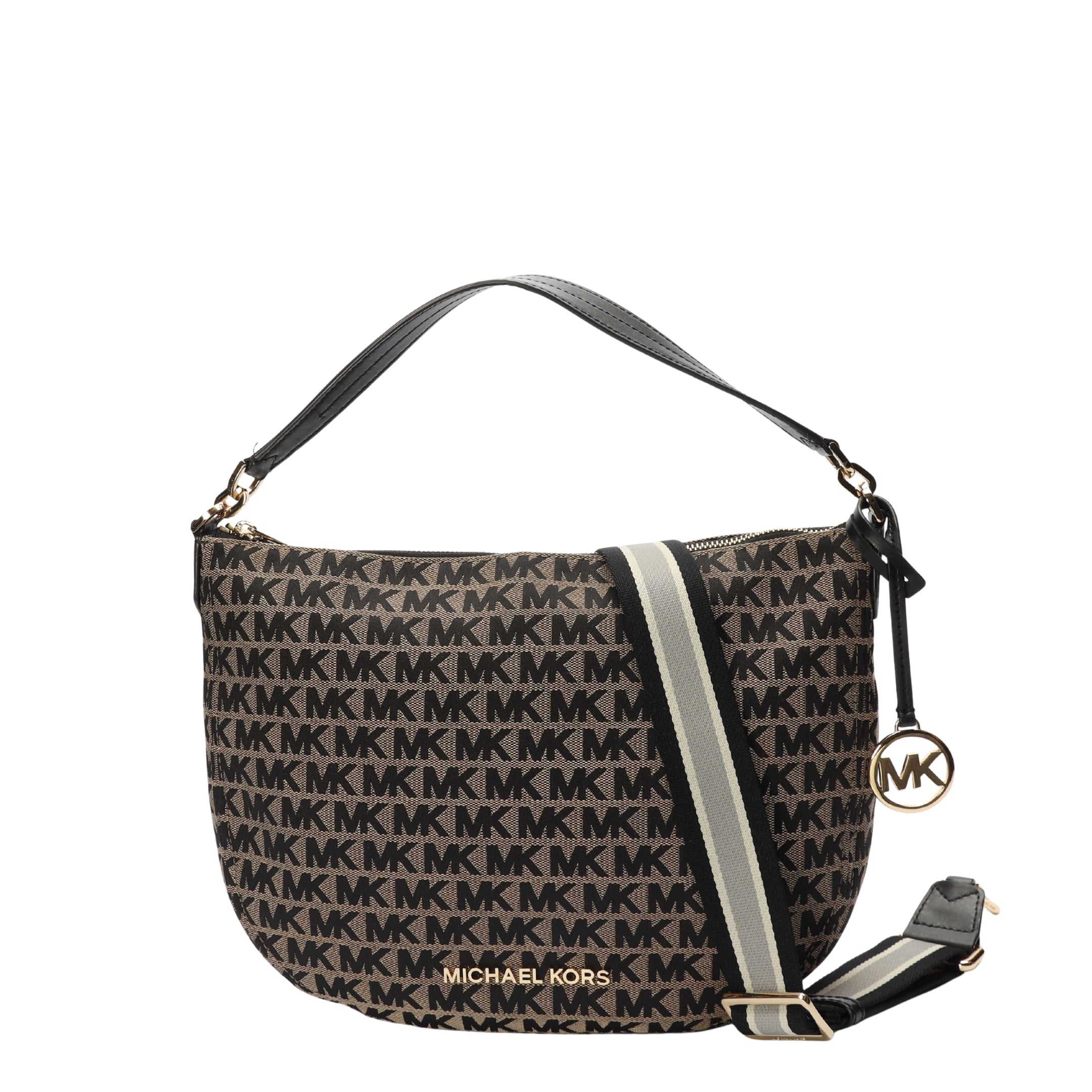 Michael Kors Bedford Logo Hobo Cross Body Bag