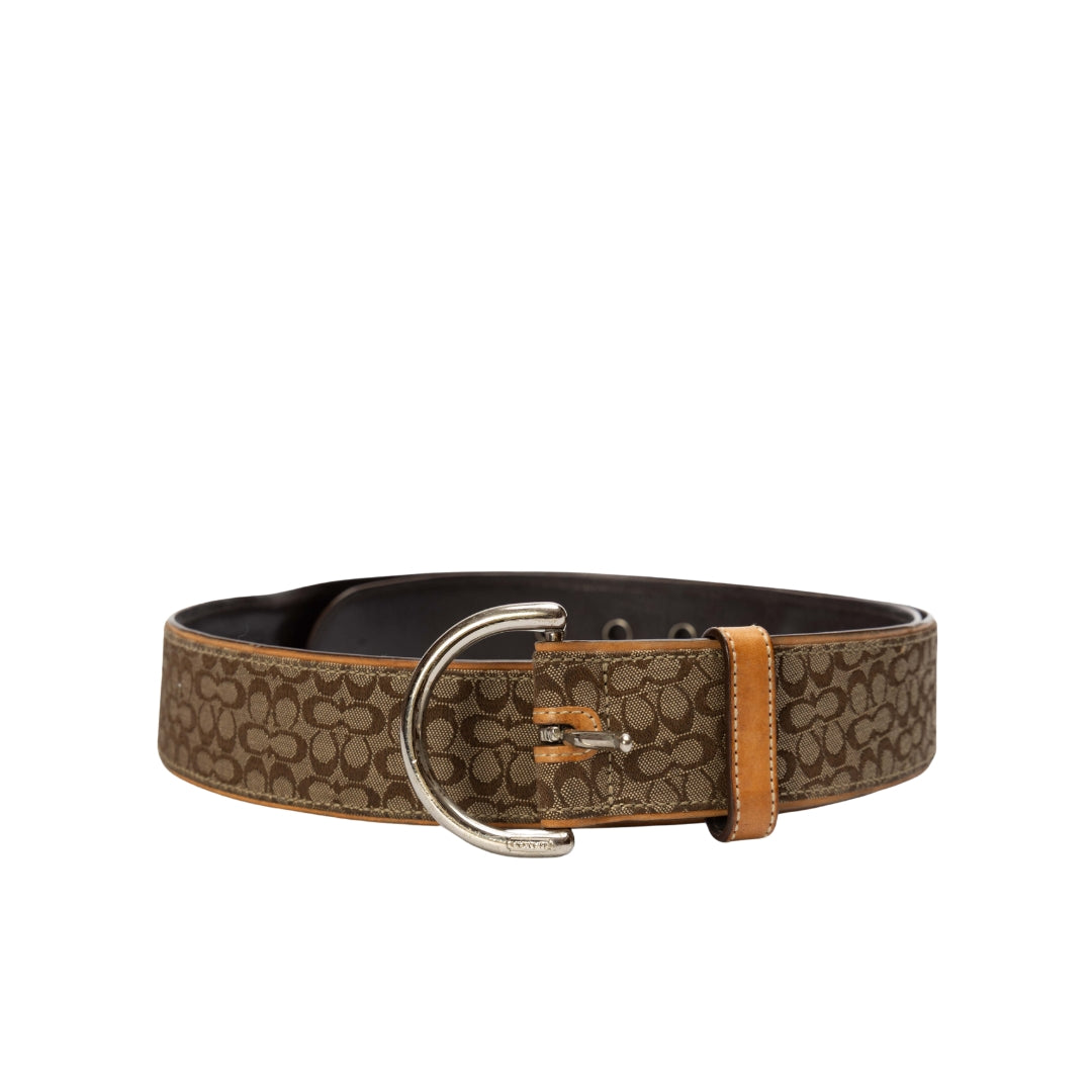 Coach Mini CC Leather Belt display picture 3