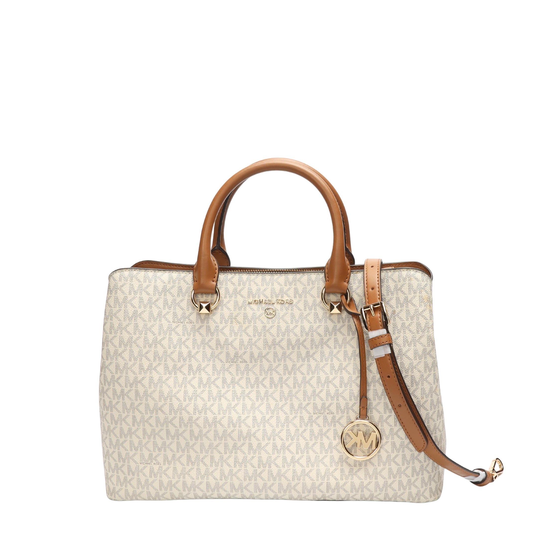 Michael Kors Vanilla Edith Large Logo Satchel