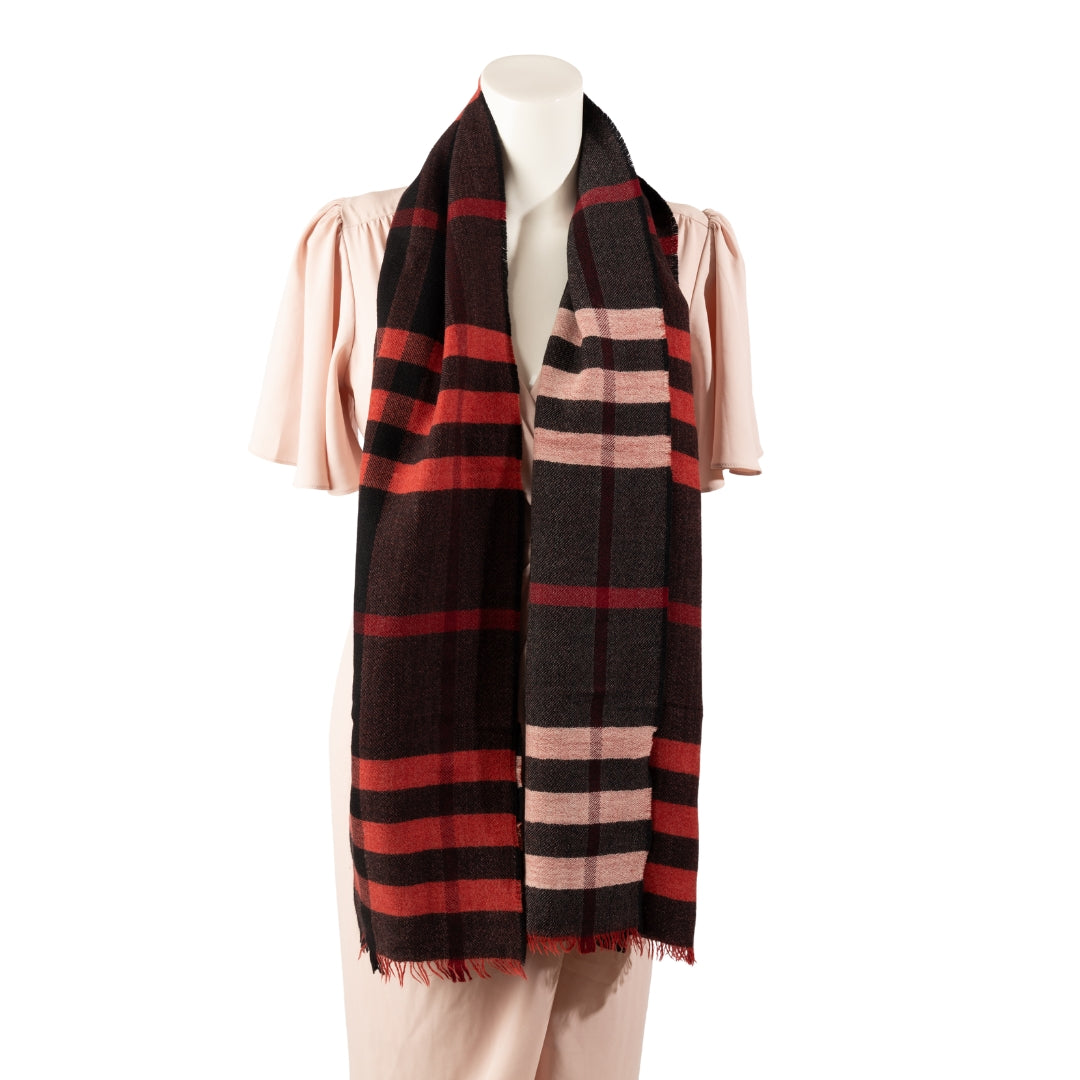 Burberry Red Cashmere Scarf