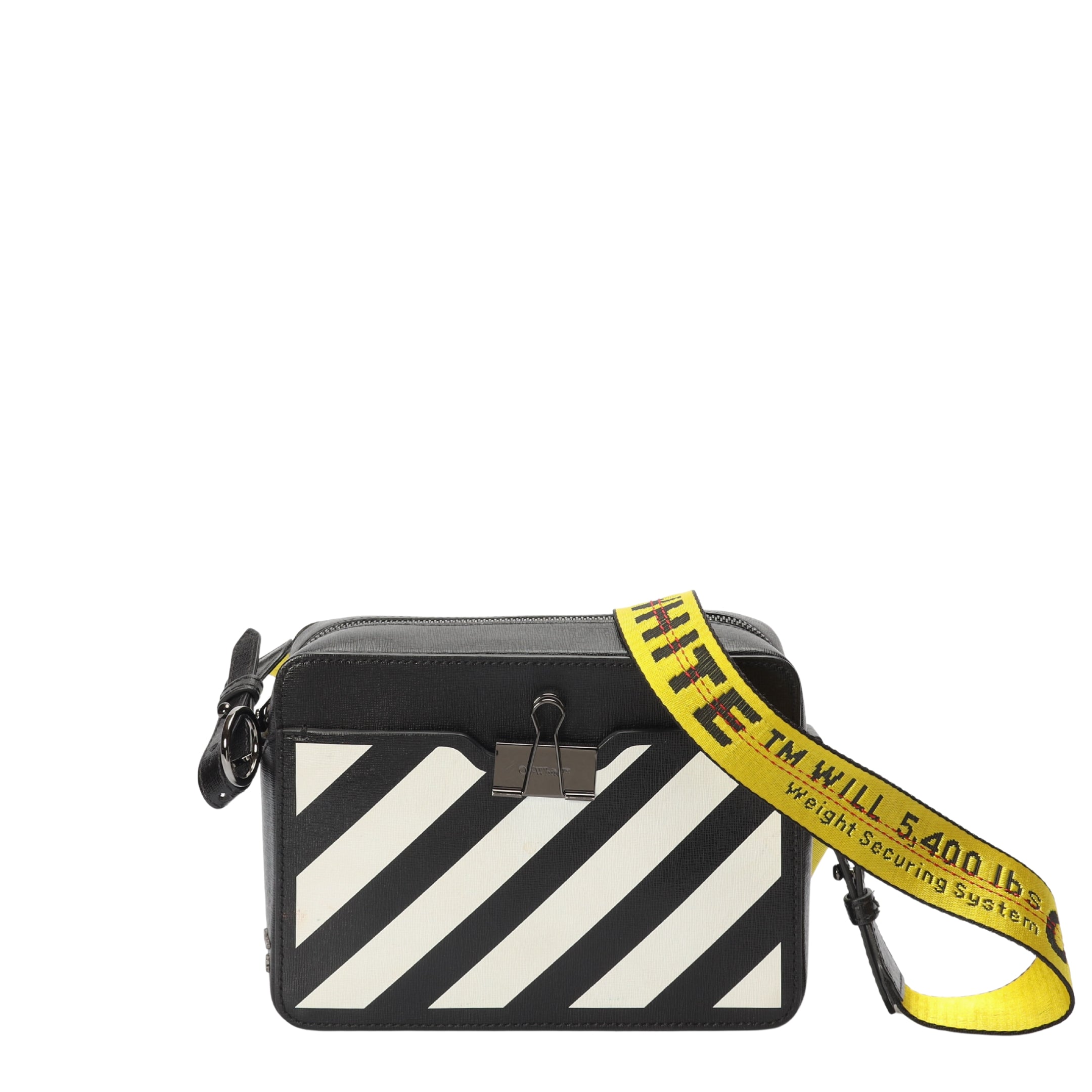 Off-White Black/White Binder Clip Crossbody Bag