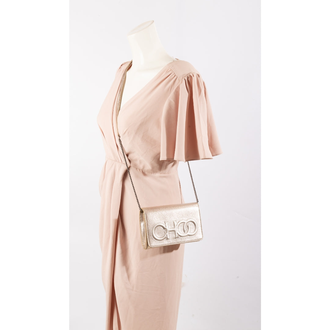 Jimmy Choo Adelia Metallic Sling Bag