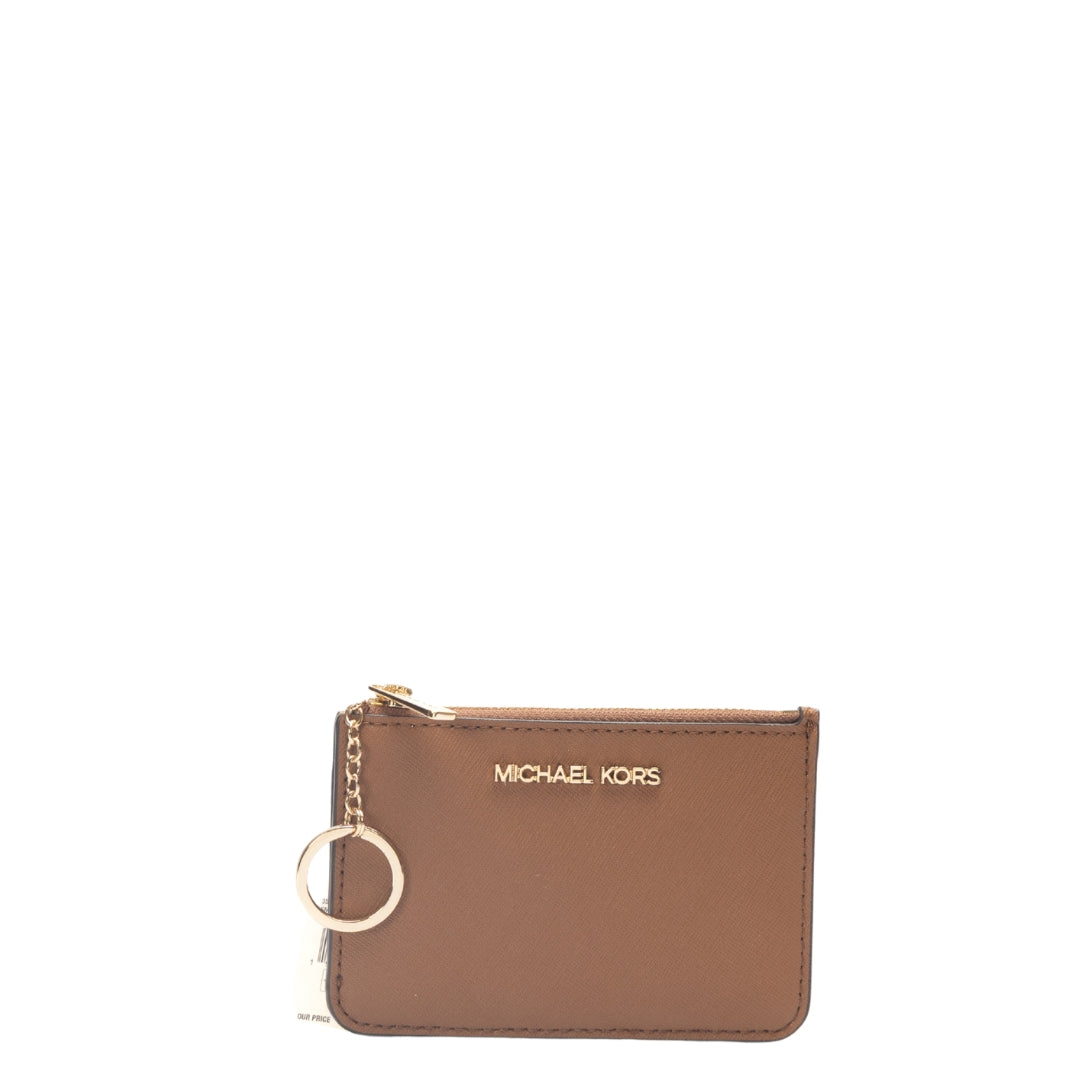 Michael Kors Brown Small Jet Set Leather Wallet
