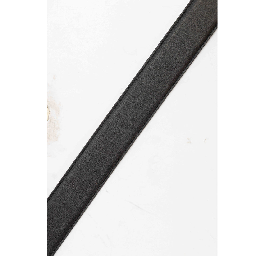 Gucci Logo Buckle Reversible Leather Belt