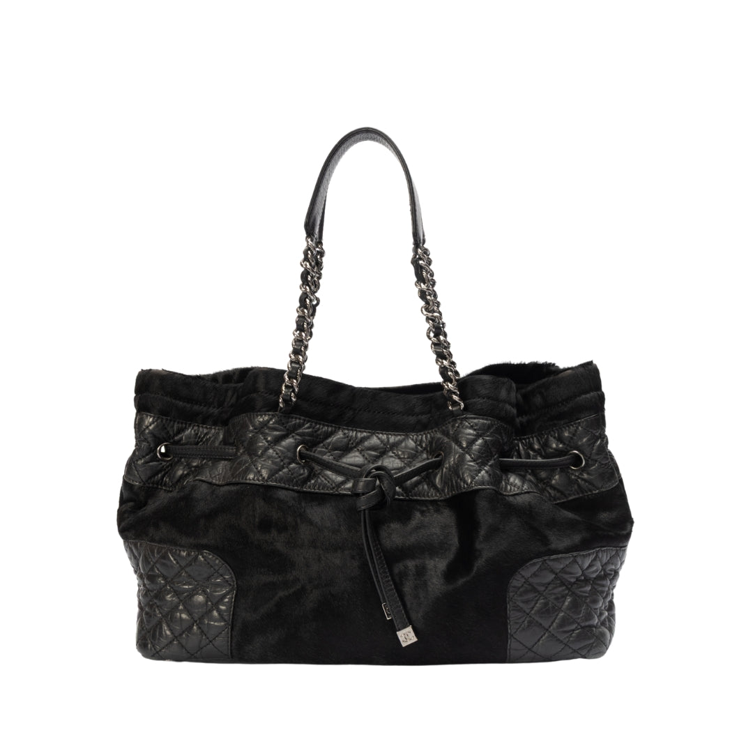 Chanel Miss Pony Black Tote Bag