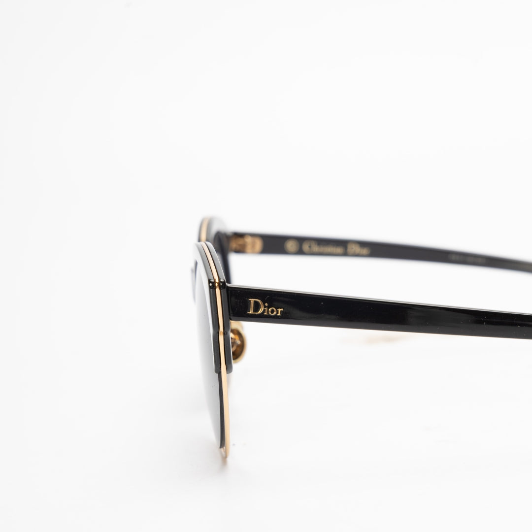 Christian Dior Black Acetate Frame Sunglasses