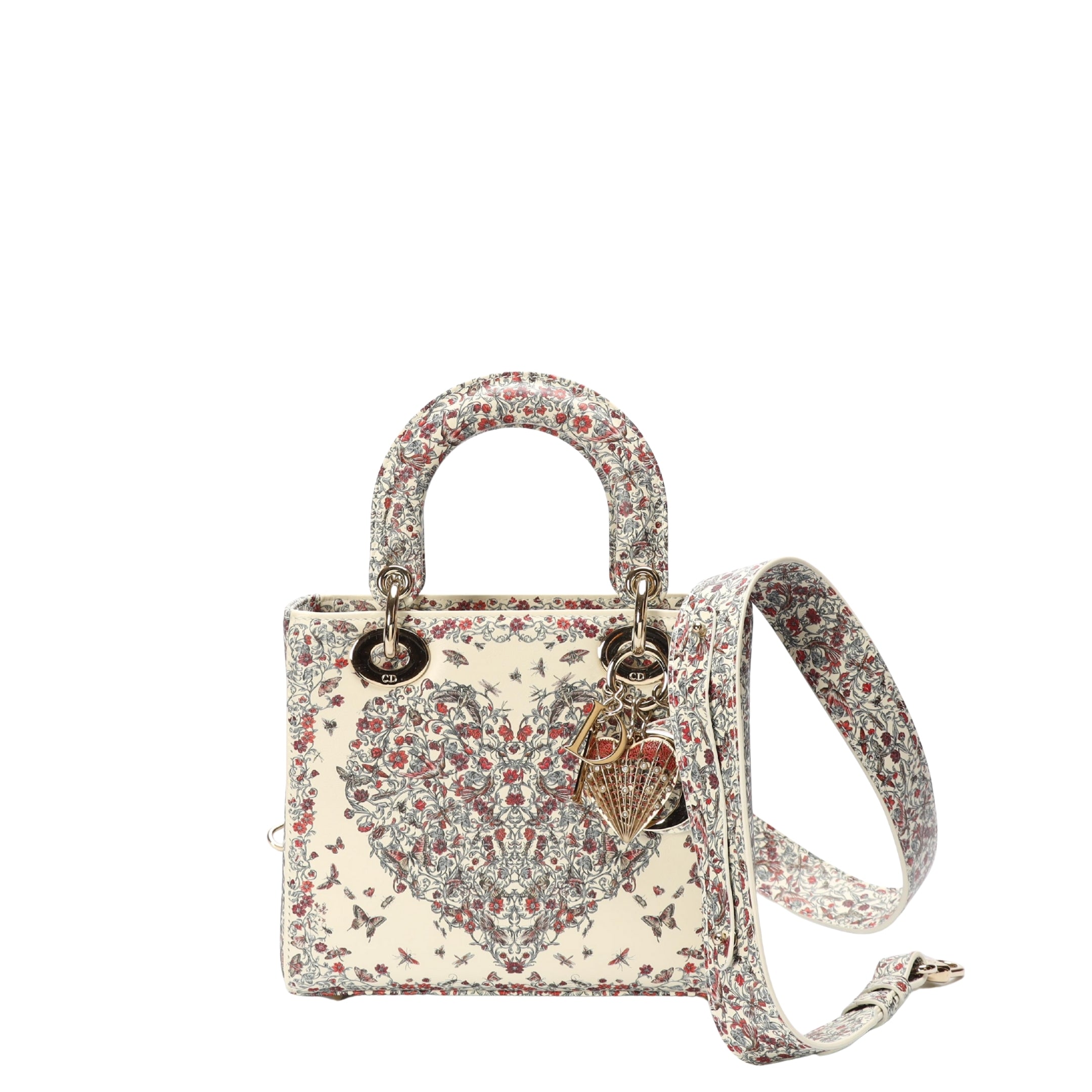 Dior Multicolor Amour de Roses Print Small Lady Dior Bag