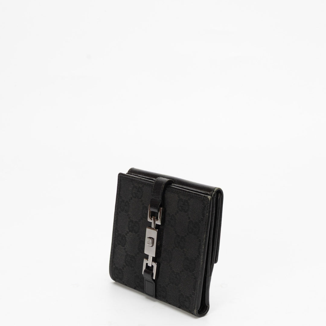 Gucci Vintage GG Canvas Compact Wallet