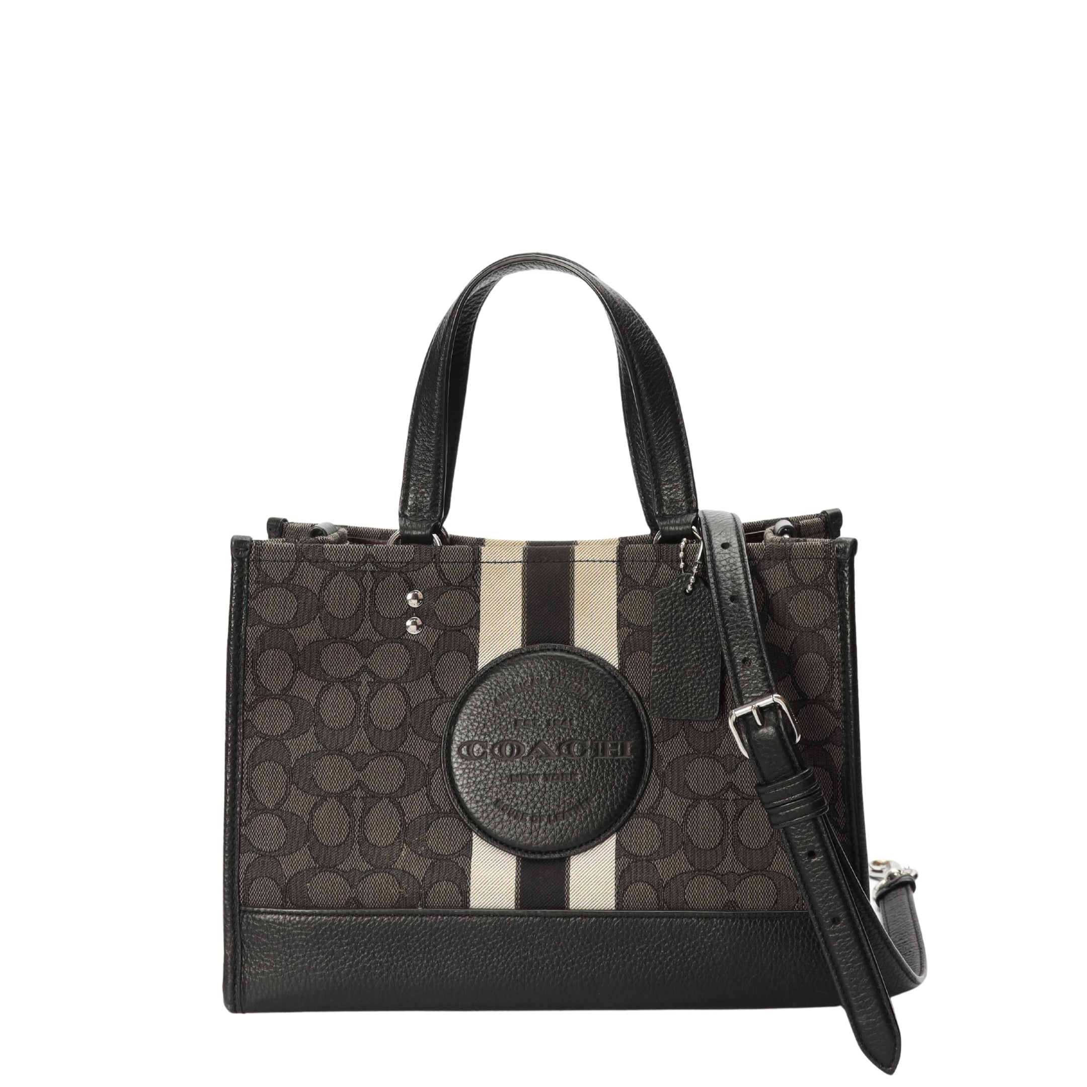 Coach Dempsey Black Carryall Satchel