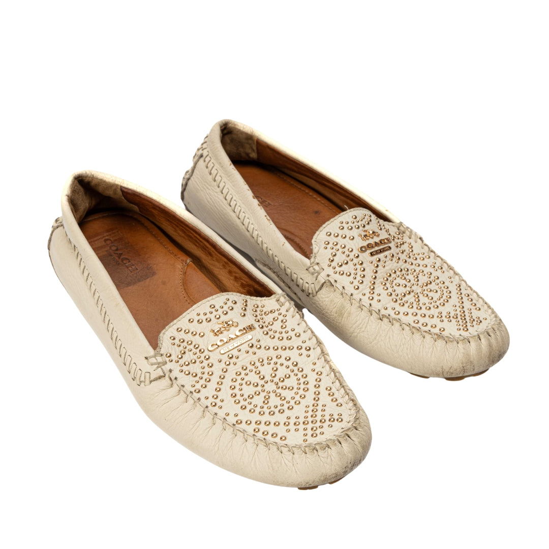 Coach Crosby Driver Studded Loafers