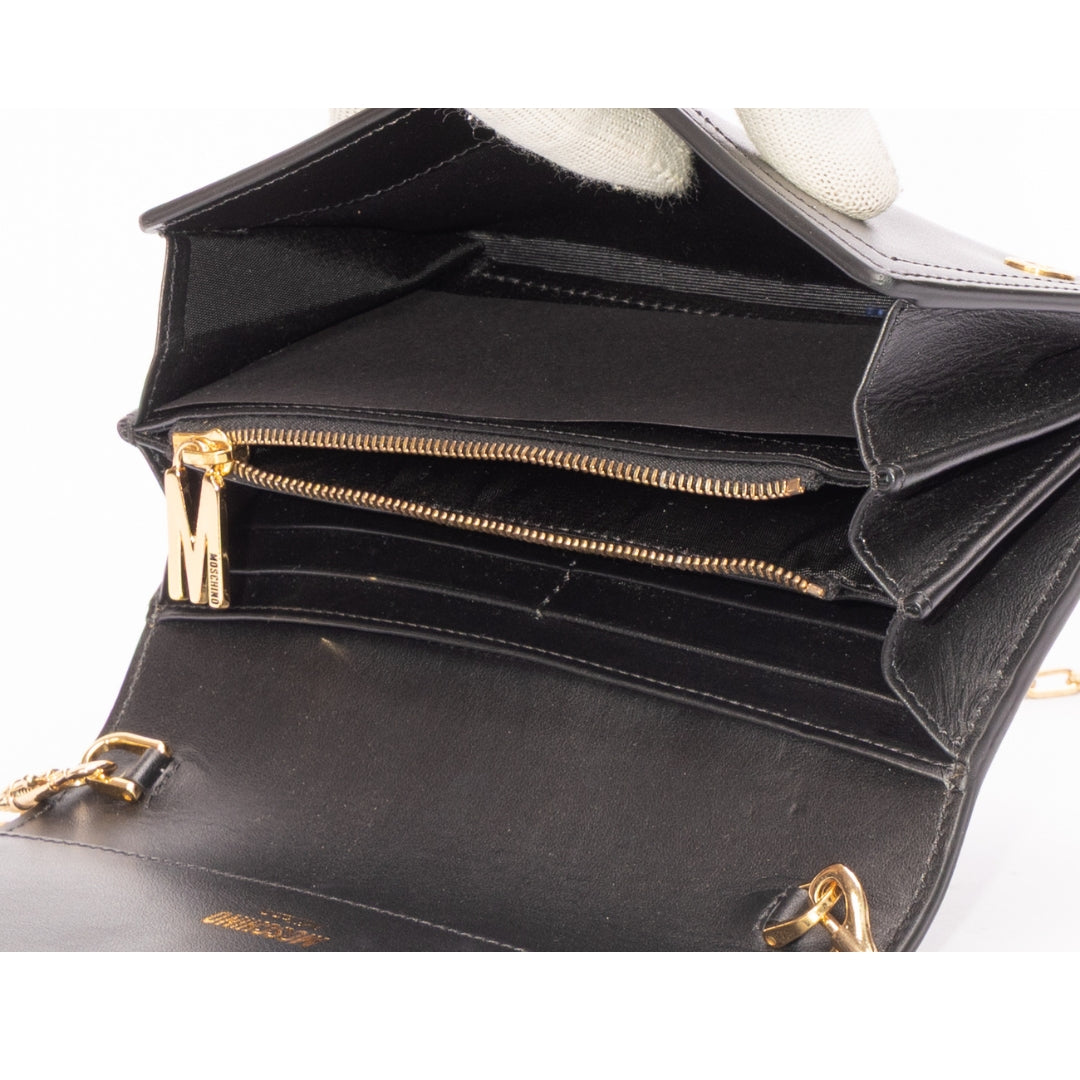 Moschino Mini M Logo Wallet on Chain
