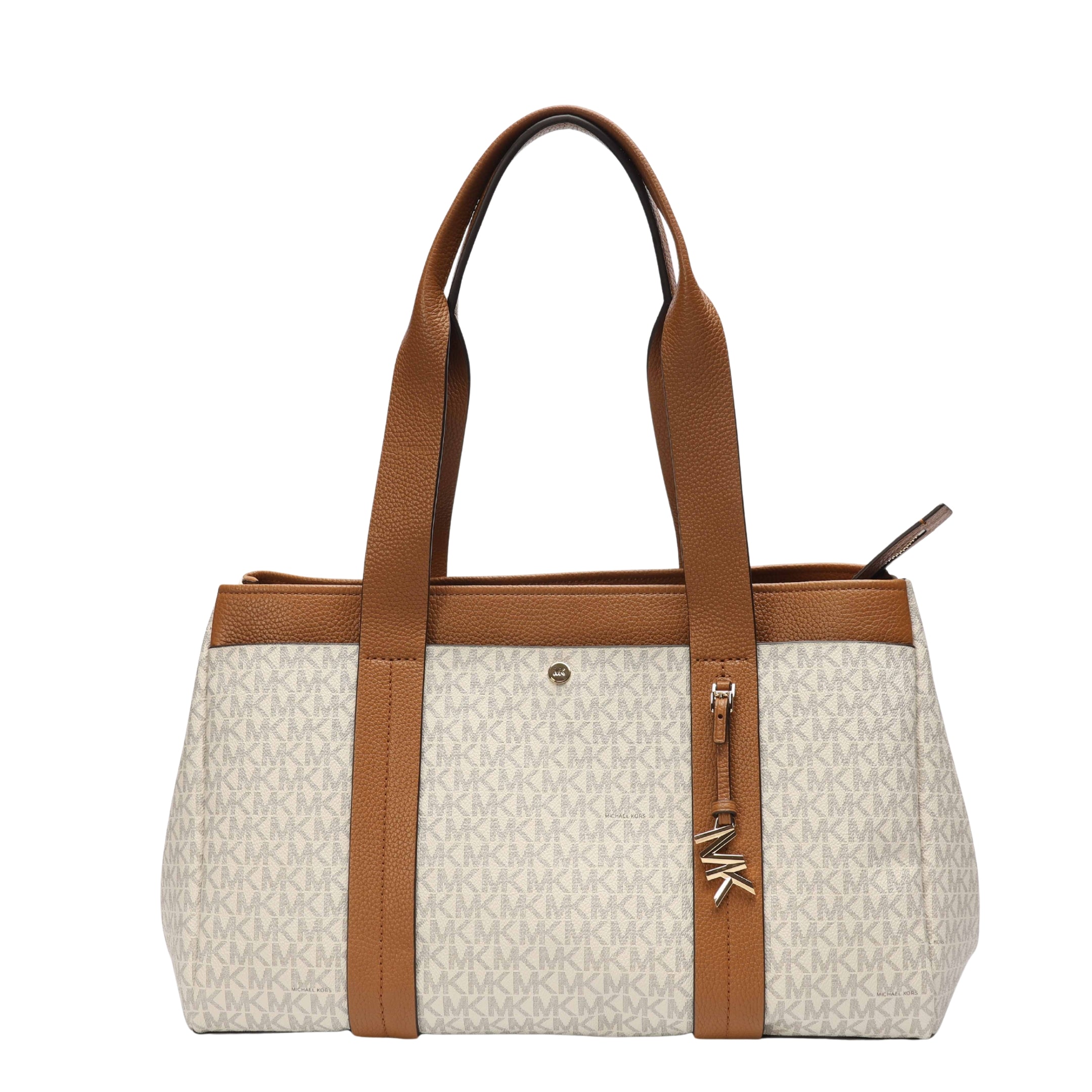 Michael Kors Vanilla Acorn Romee Large Logo Tote