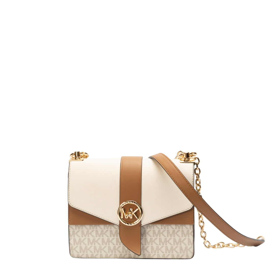 Michael Kors Greenwich Logo Saffiano Leather Crossbody Bag