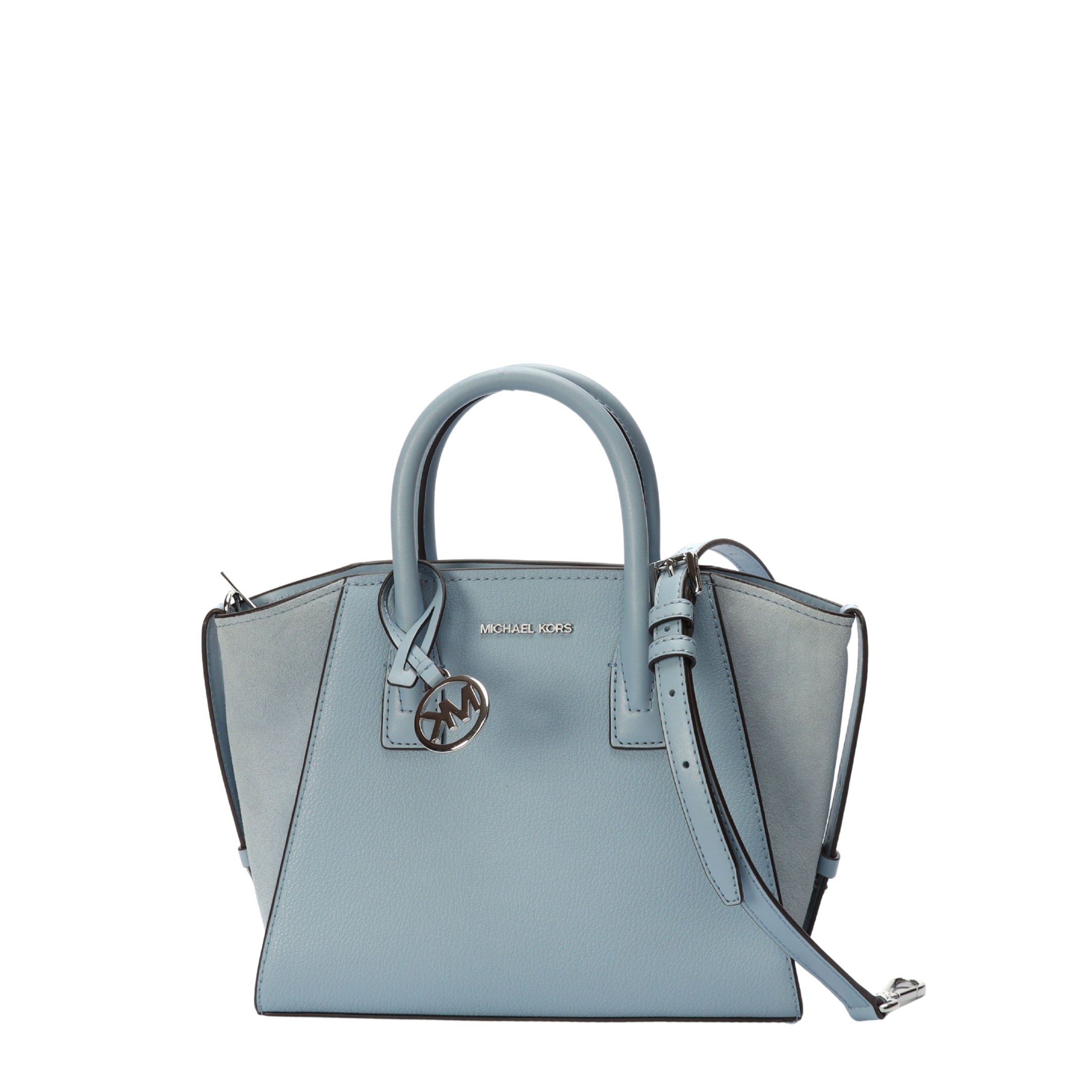 Michael Kors Blue Avril Convertible Satchel