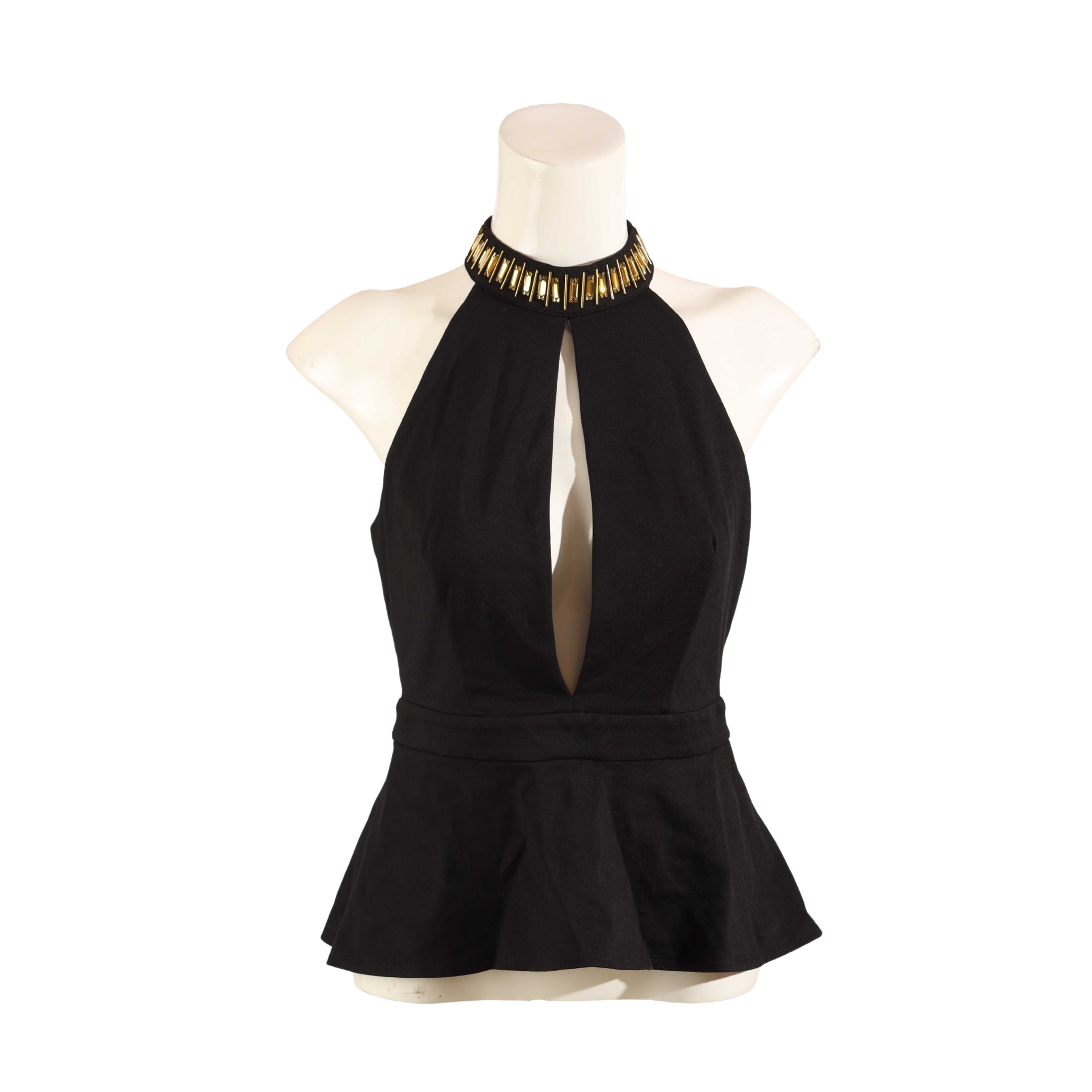 Bebe Black Halter Neck Top