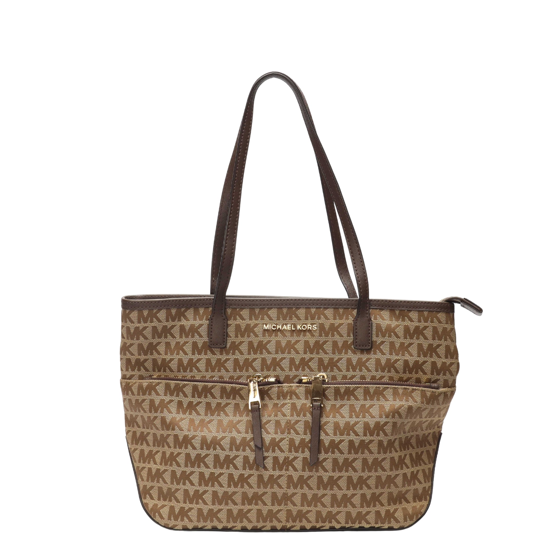 Michael Kors Kempton Brown Logo Tote