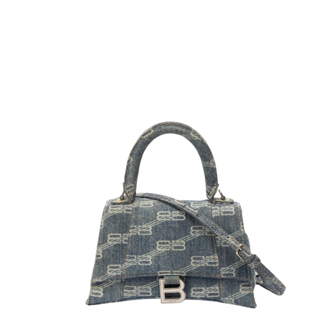 Balenciaga BB Denim Hourglass Bag