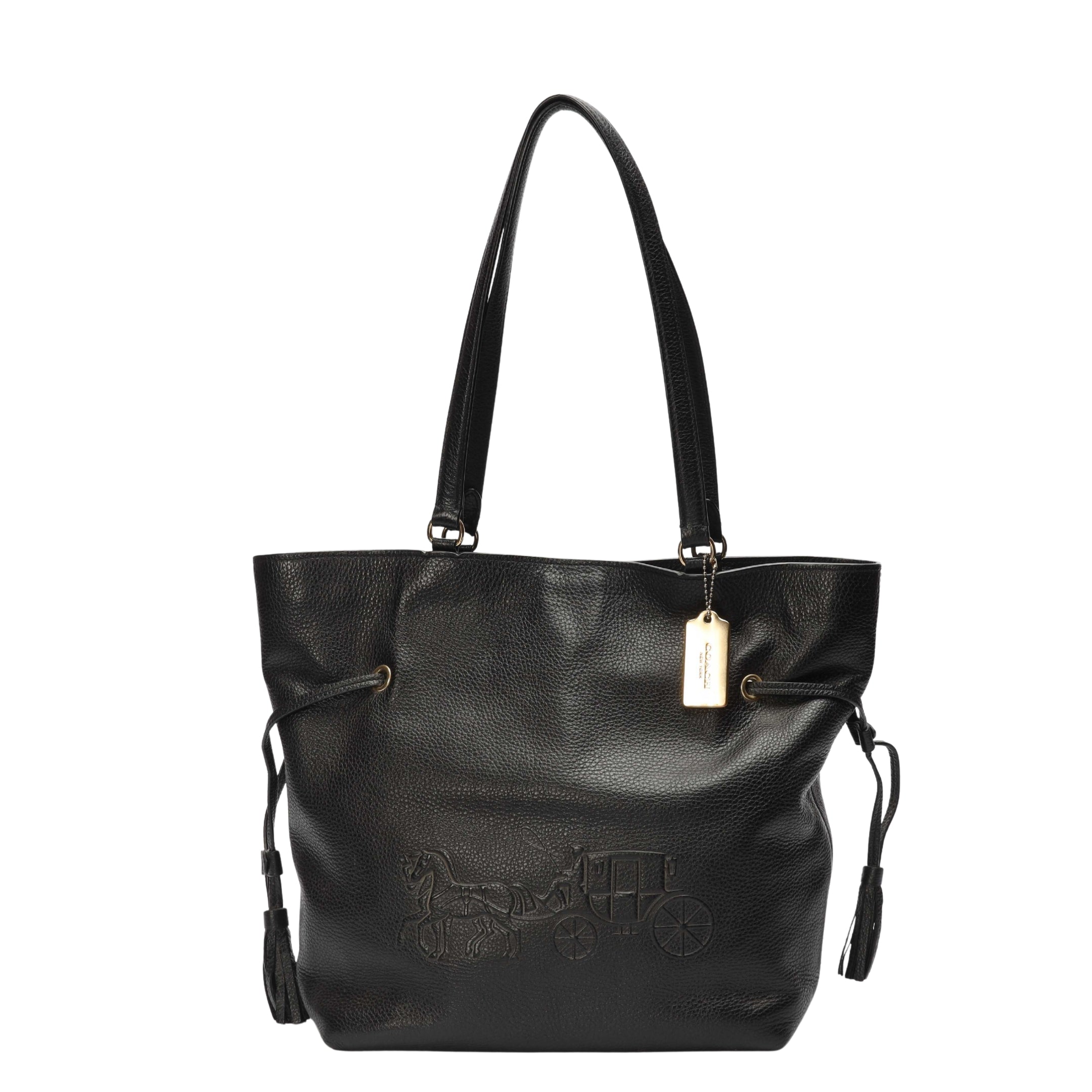 Coach Black Andy Horse & Carriage Tote