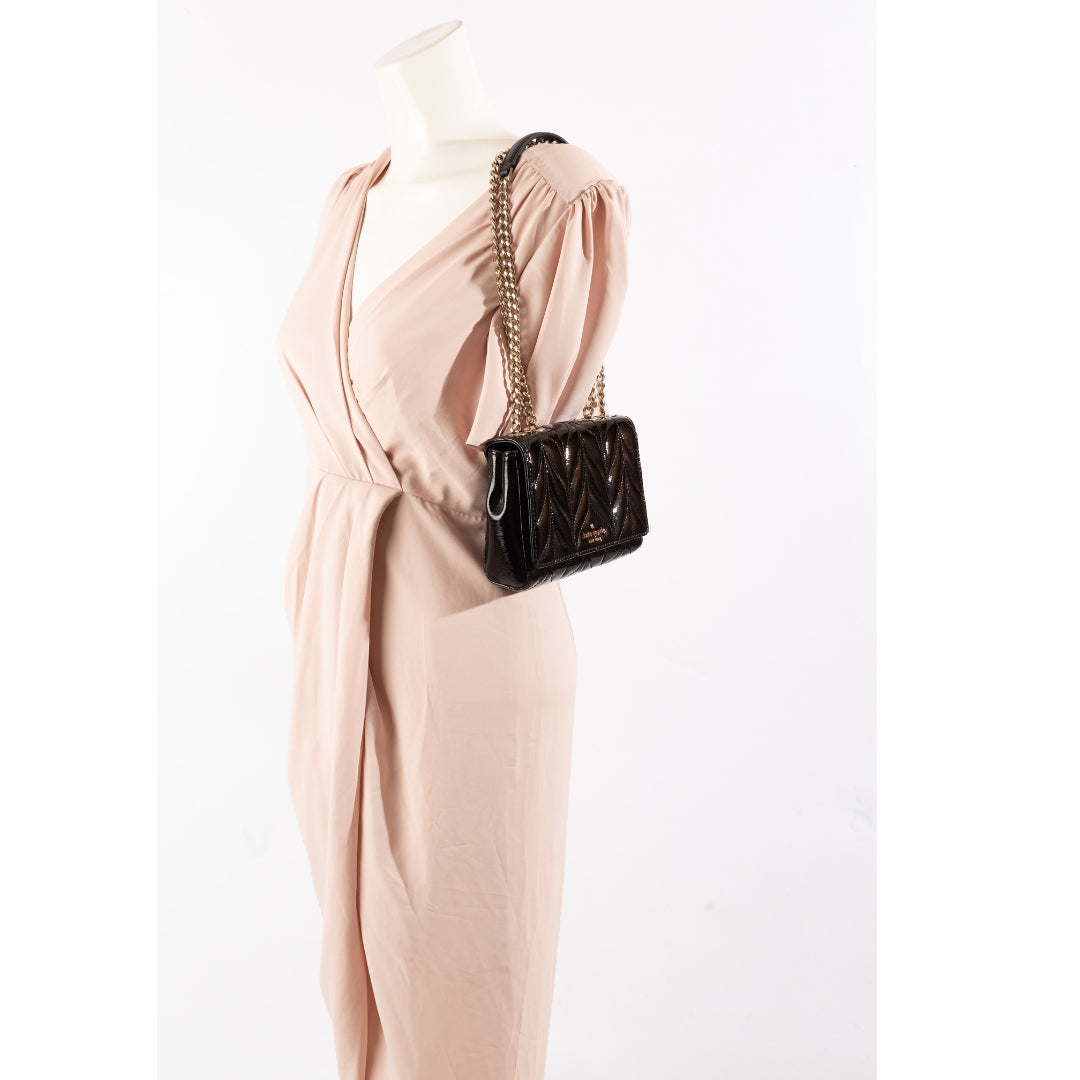 Kate Spade Black Briar Lane Quilted Emelyn Shoulder Bag