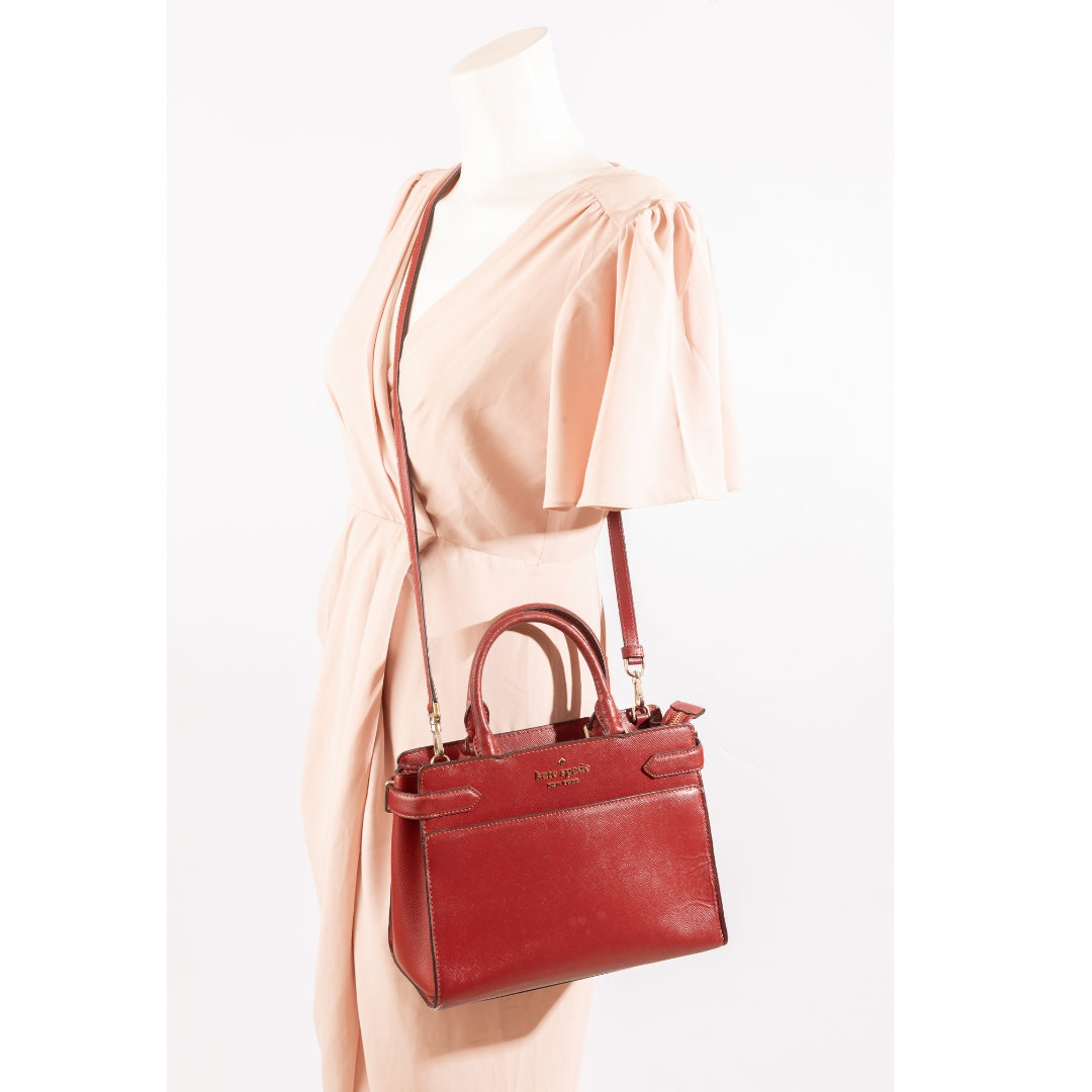 Kate Spade Staci Maroon Medium Satchel