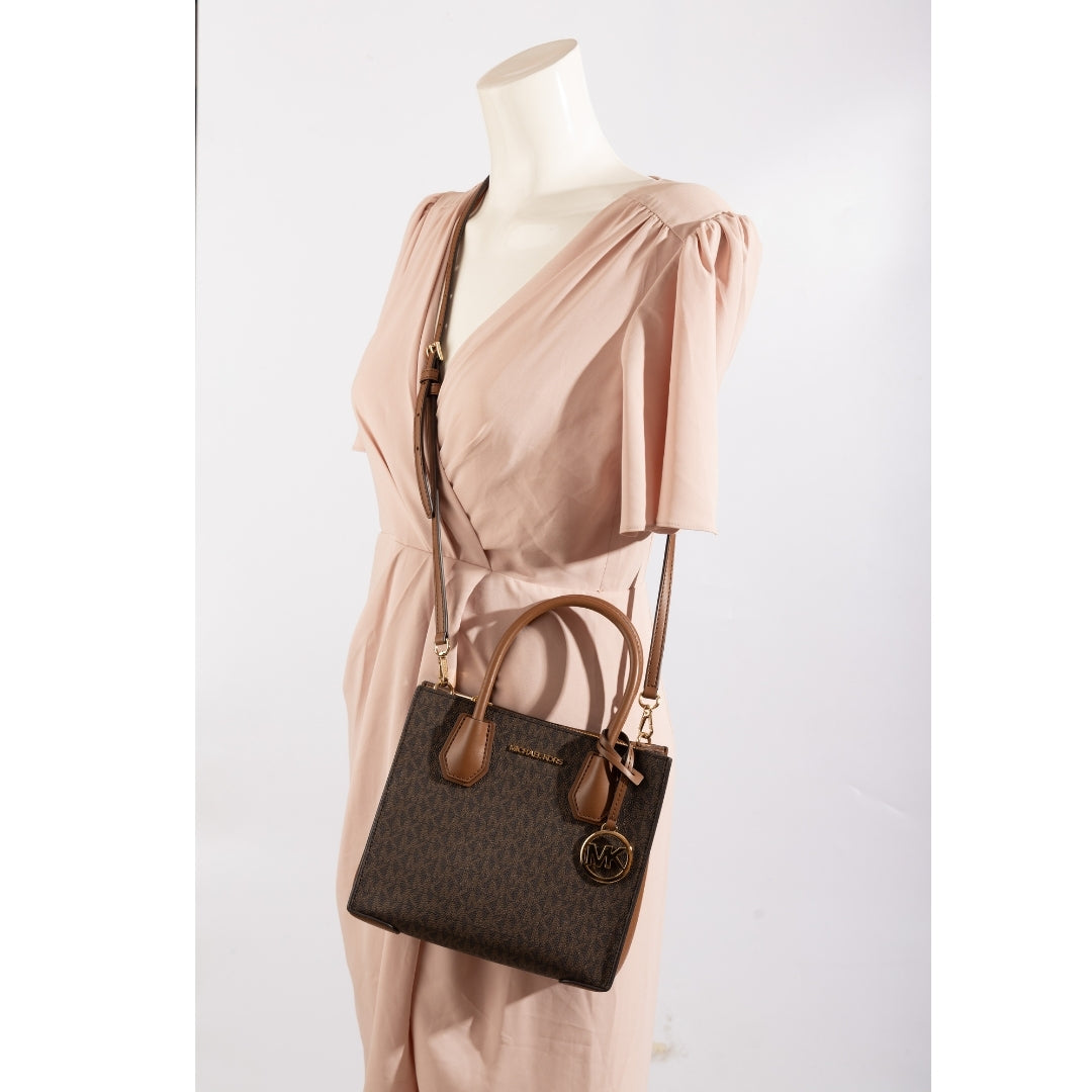Michael Kors Mercer Medium Leather Accordion Crossbody Bag