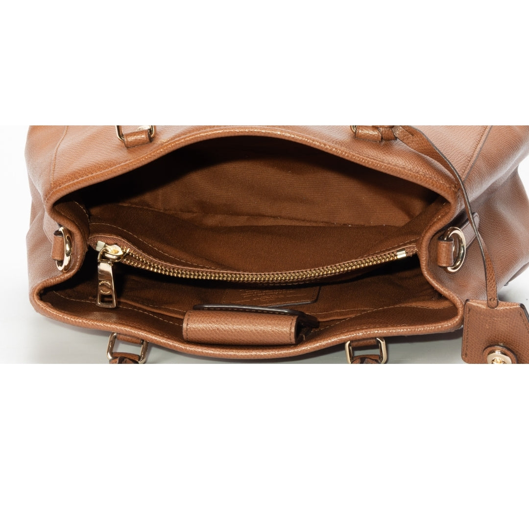 Coach Brown Leather Margot Carryall Satchel
