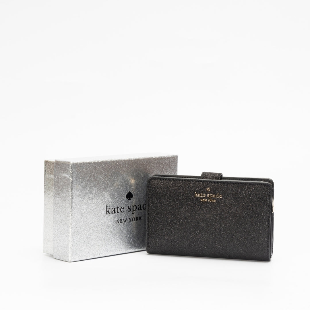Kate Spade Glimmer Metallic Medium Compact Wallet