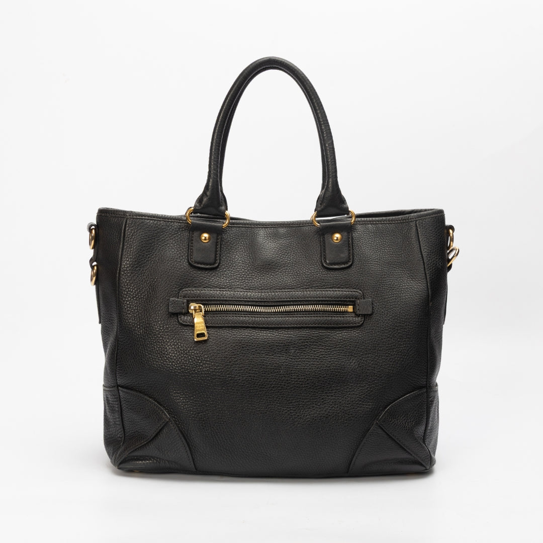 Prada Vitello Daino Convertible Tote
