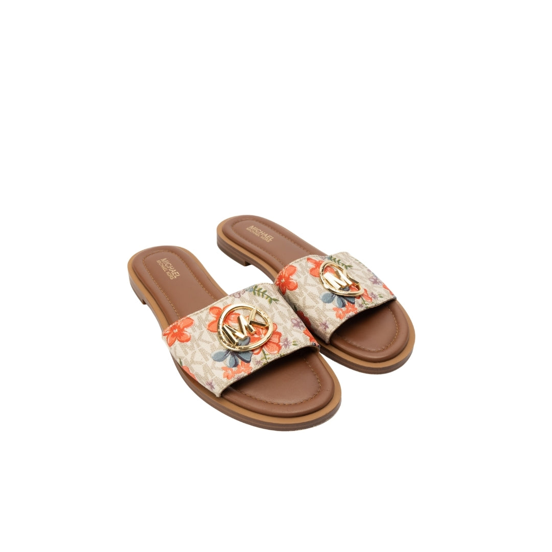 Michael Kors Fawn Hayworth Logo Slide Sandals