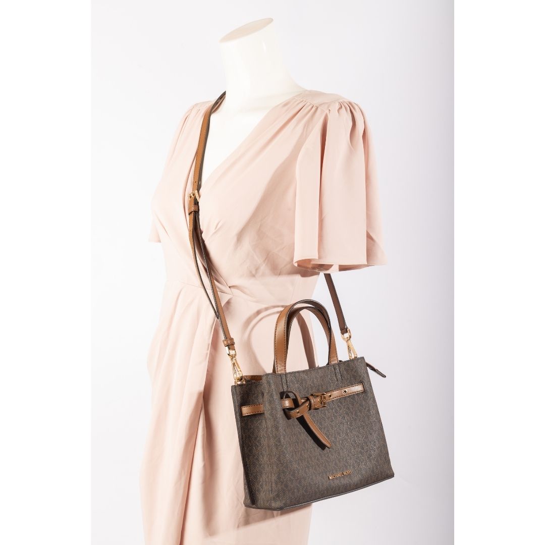 Michael Kors Emilia Small Pebbled Leather Satchel