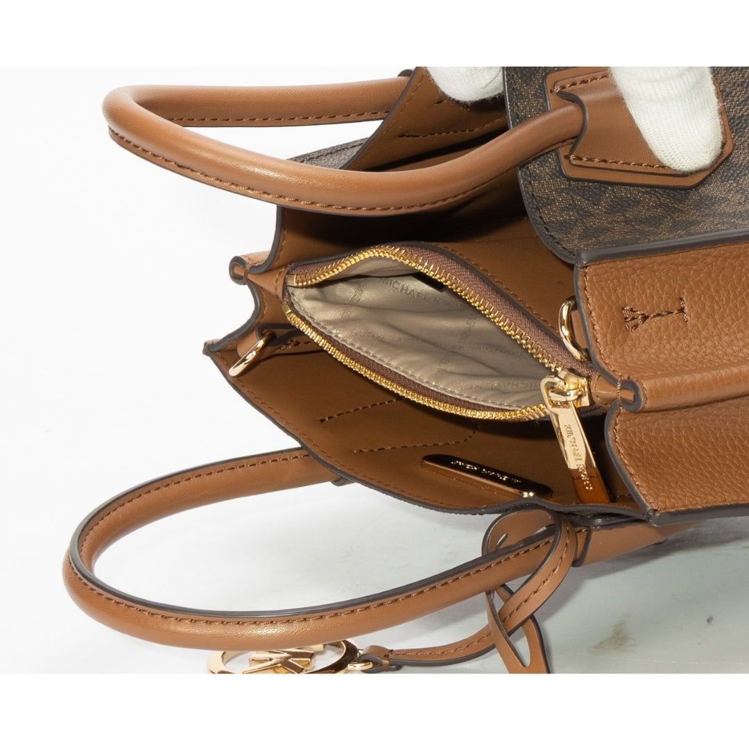 Michael Kors Mercer Medium Leather Accordion Crossbody Bag
