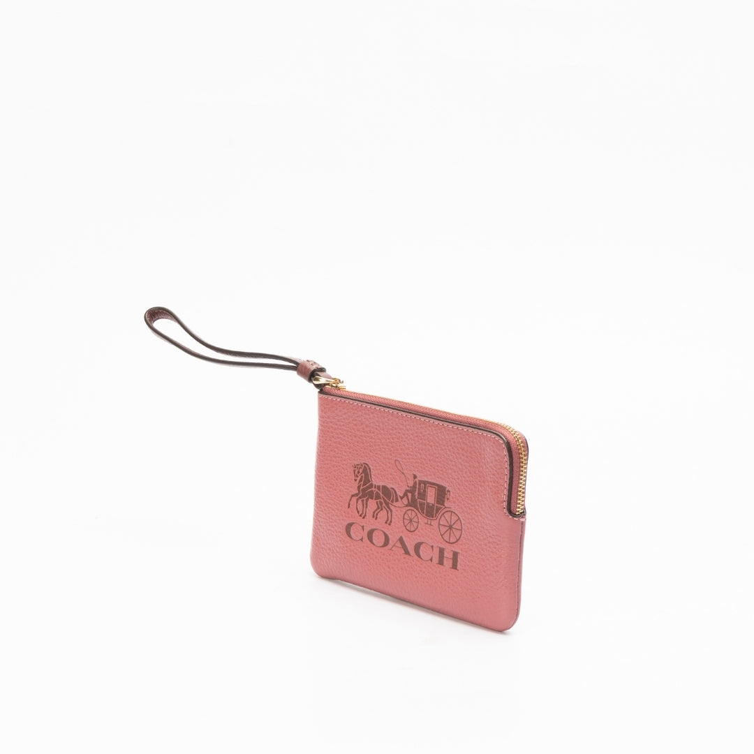 Coach Corner Zip Wristlet