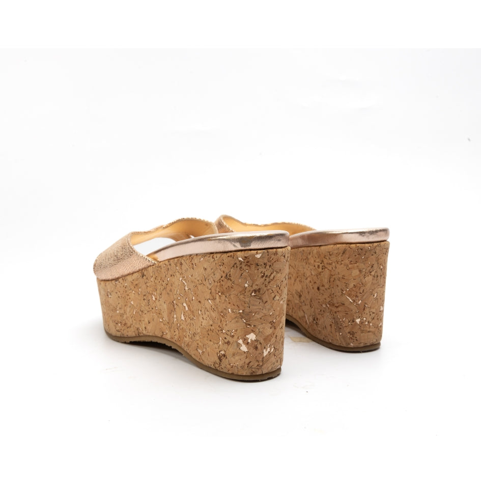 Jimmy Choo Leather Panna Slide Sandals