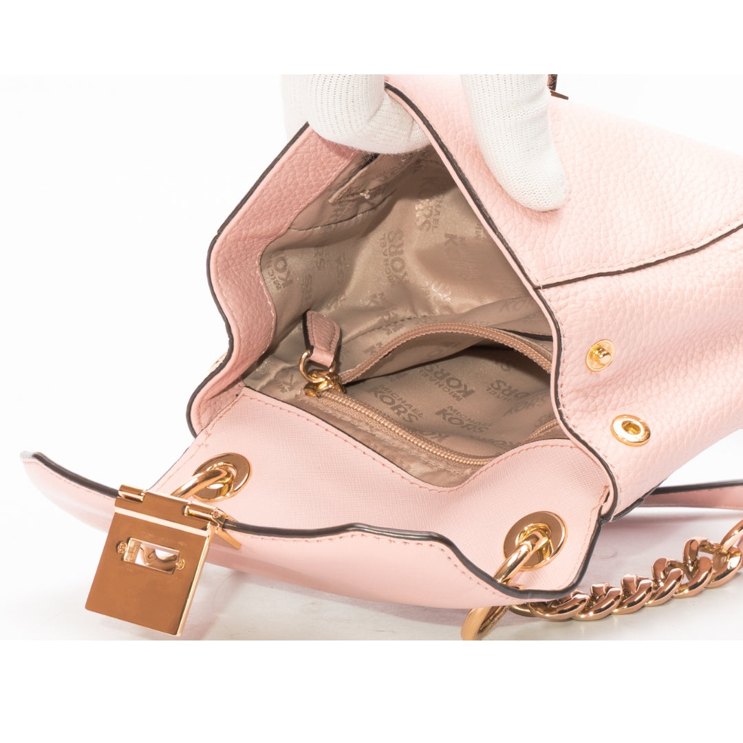 Michael Kors Lita Leather Mini Saddle Crossbody Bag