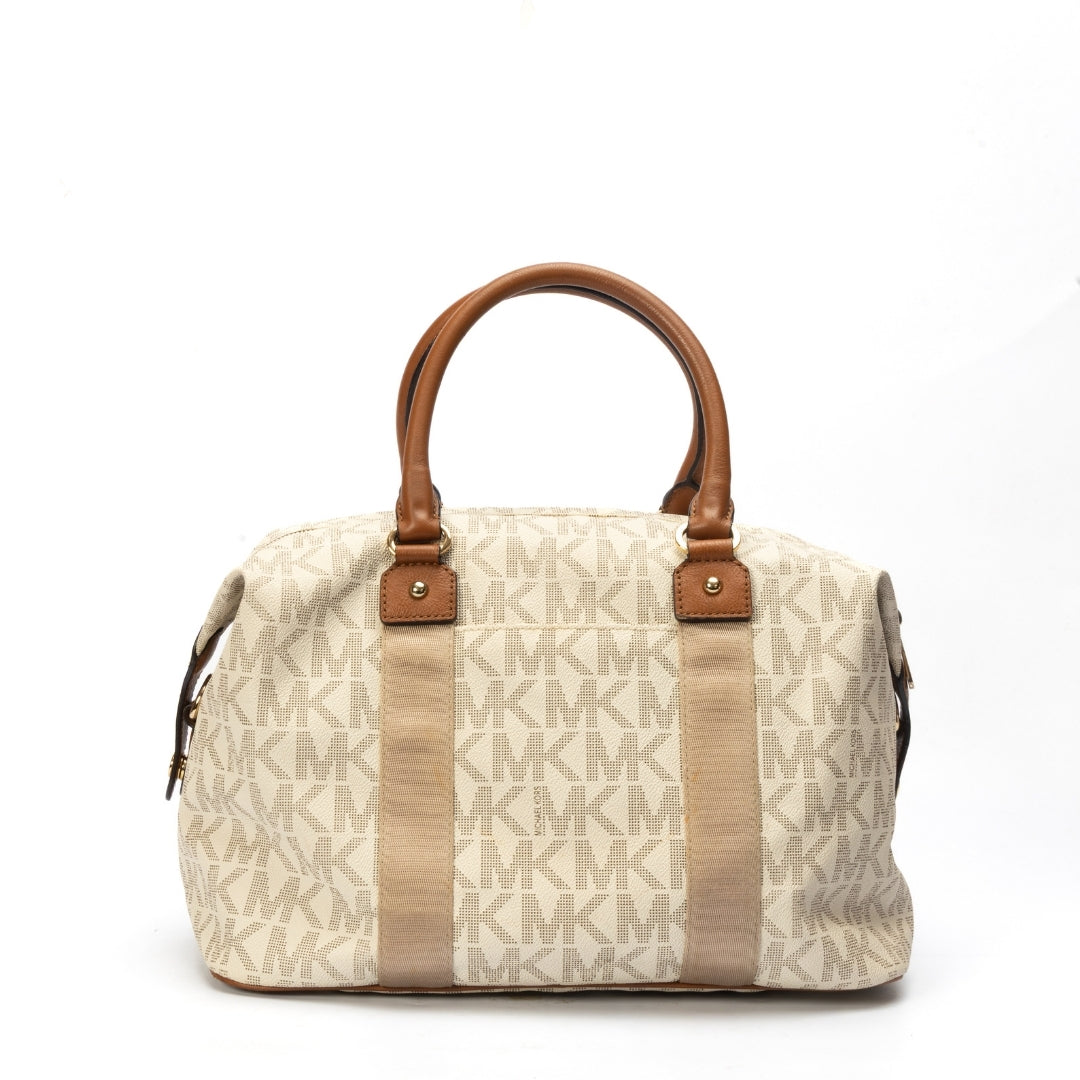 Michael Kors Signature Leather Duffel Bag