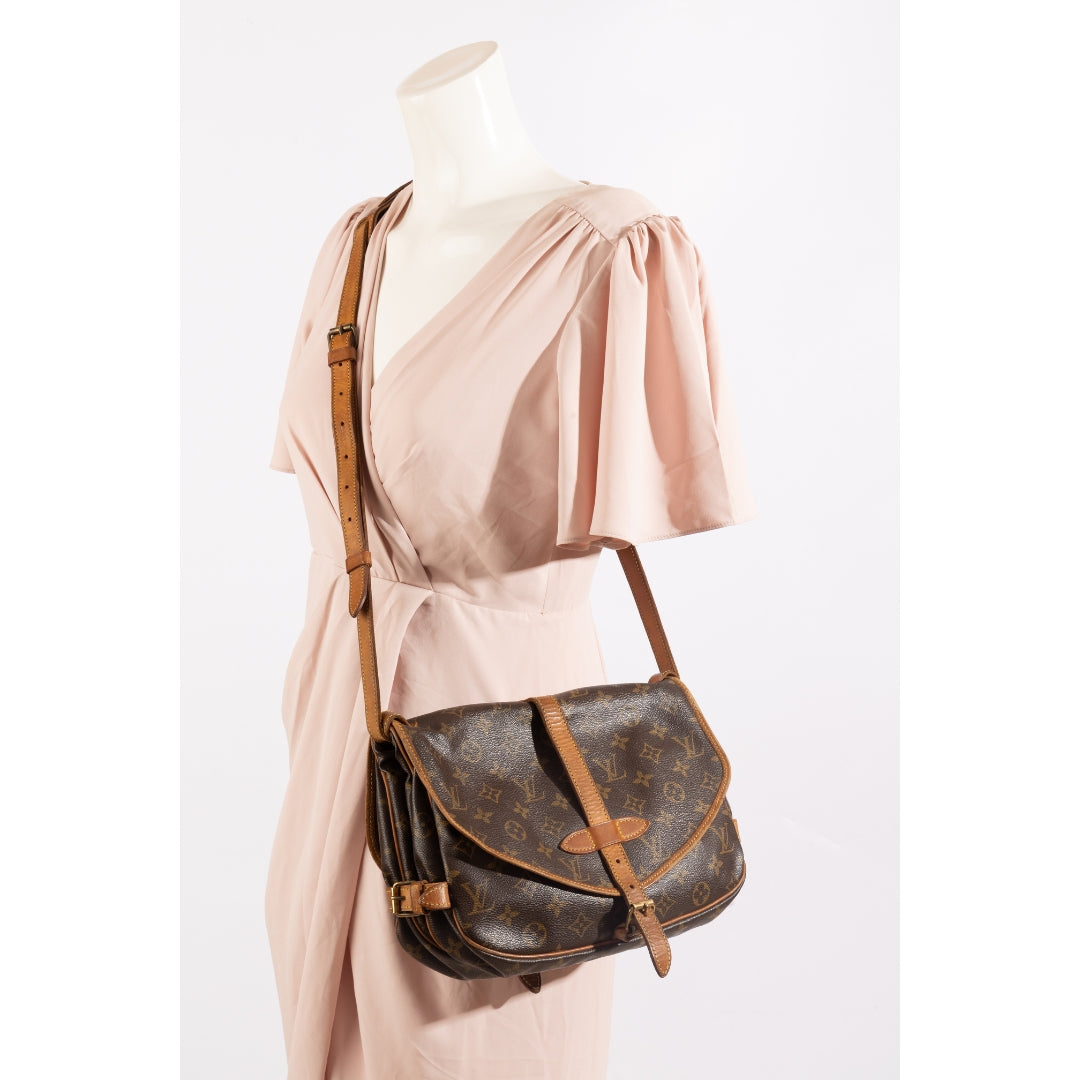 Louis Vuitton Monogram Canvas Saumur 30 Bag
