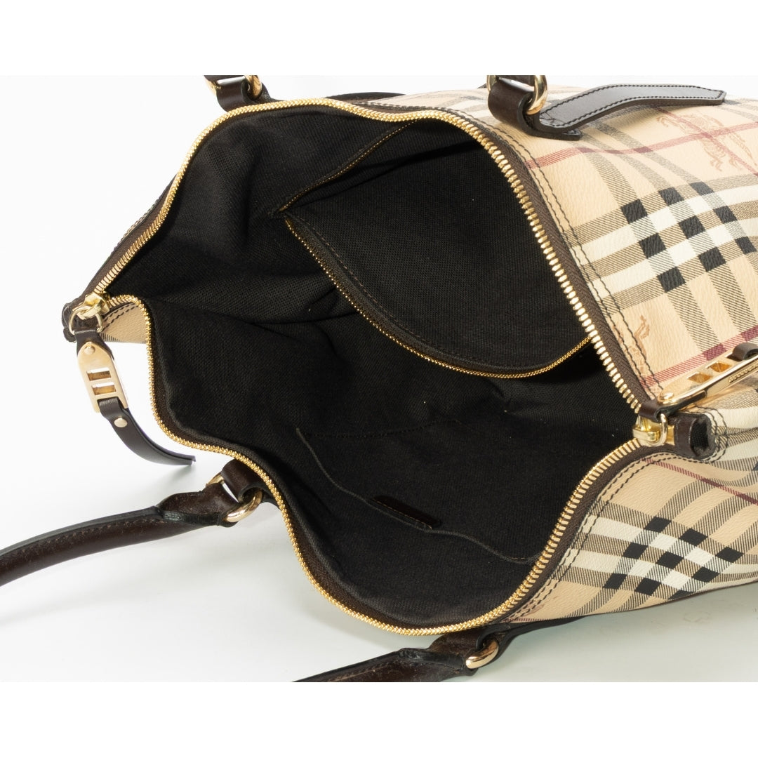 Burberry Canterbury Haymarket Coated Canvas Tote