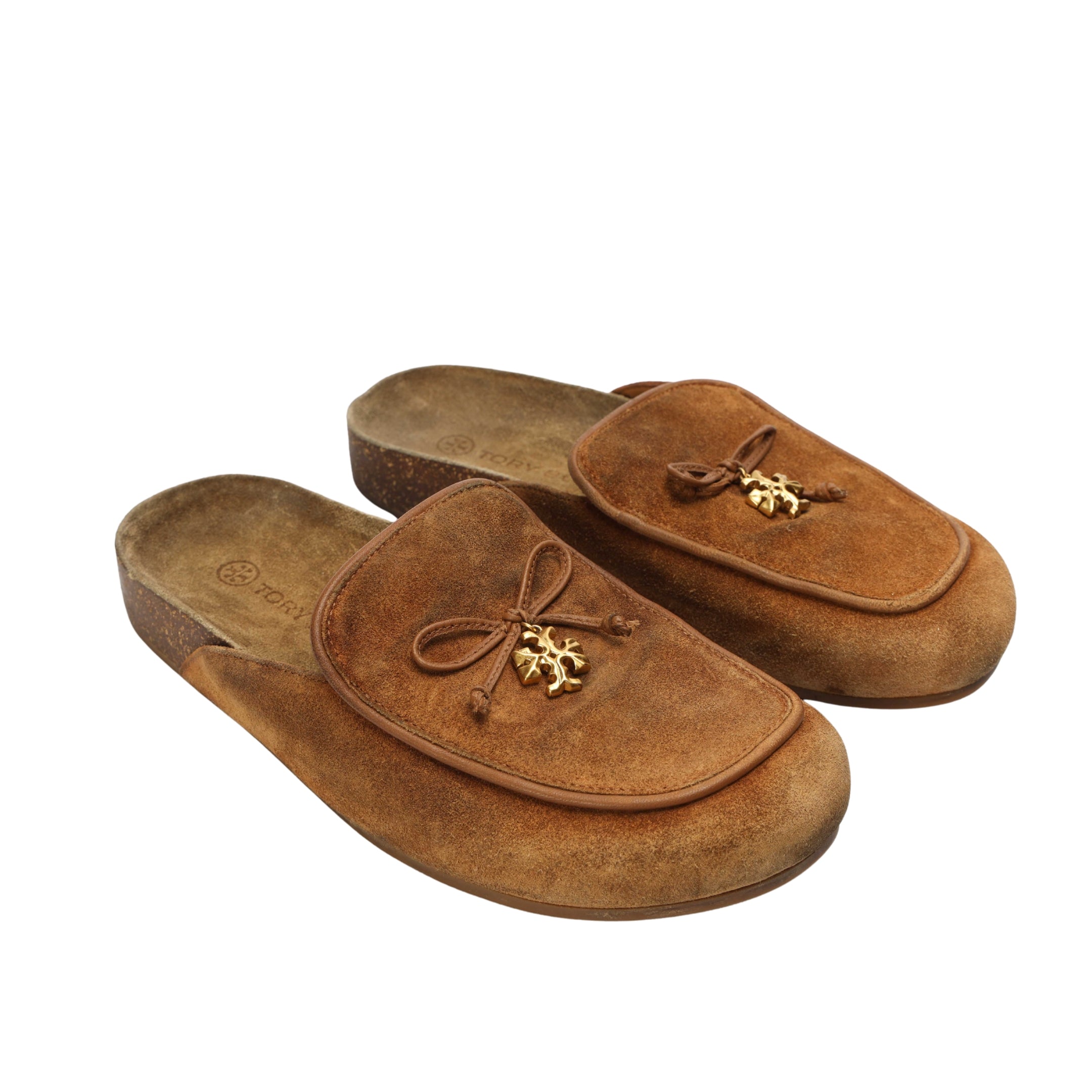 Tory Burch Suede Mule Slides
