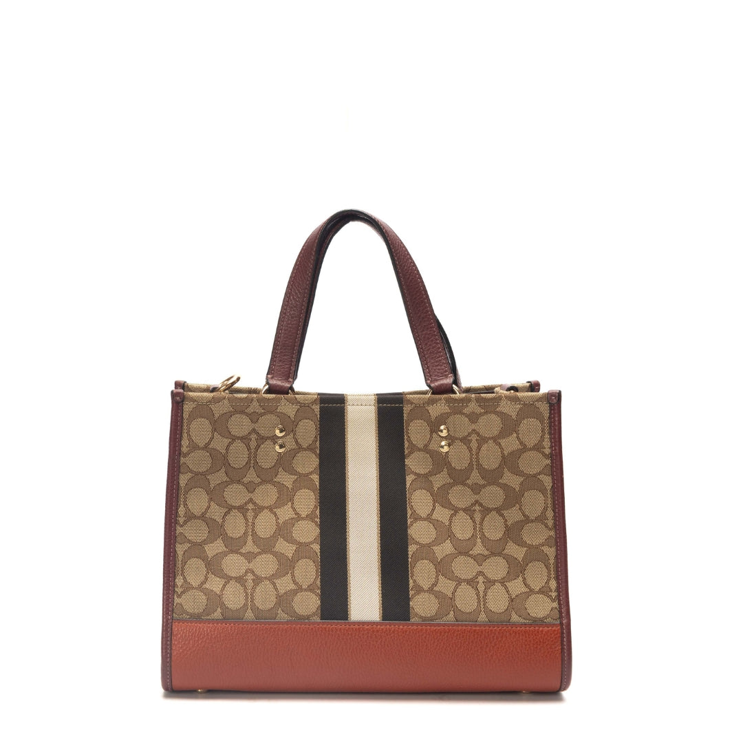 Coach Dempsey Carryall Bag In Signature Jacquard