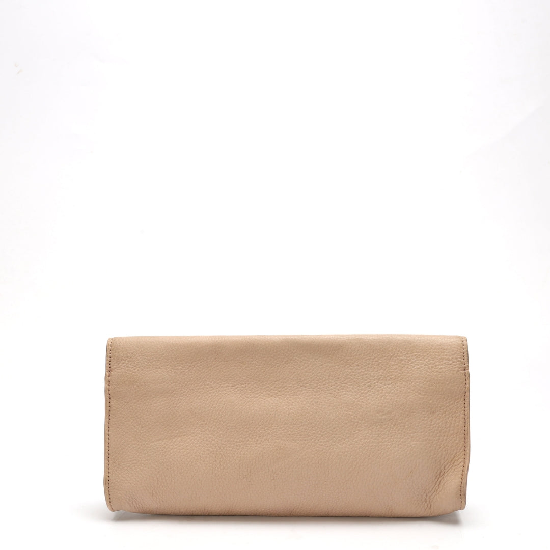 Tory Burch Pink Emma Rainbow Logo Clutch