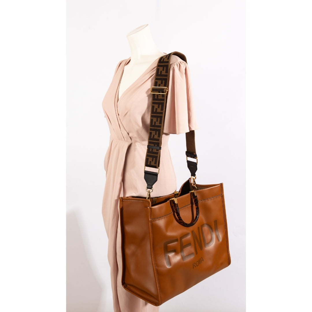 Fendi Brown Sunshine Tote