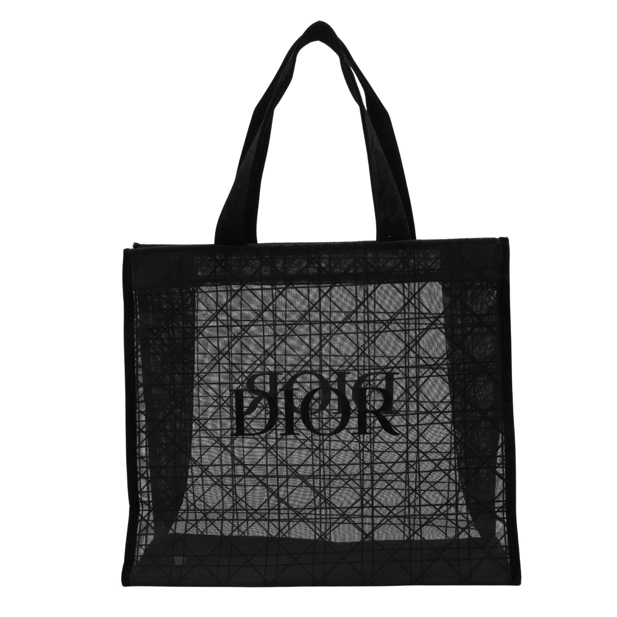 Dior Black Mesh Book Tote