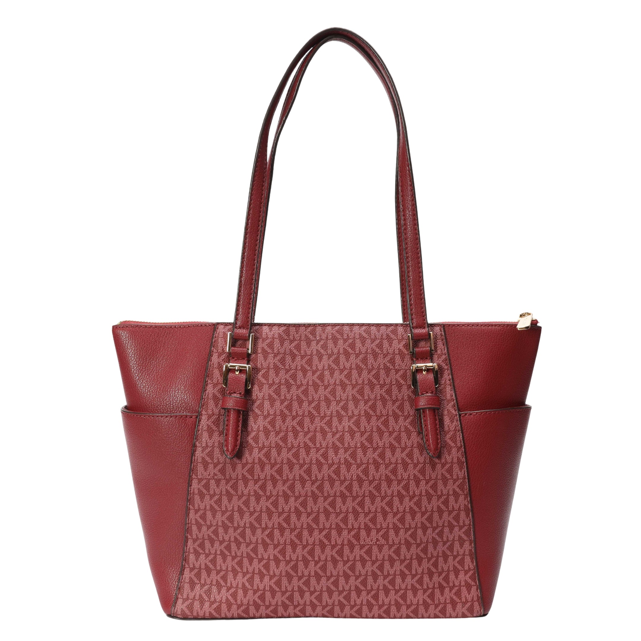 Michael Kors Charlotte Maroon Logo Tote