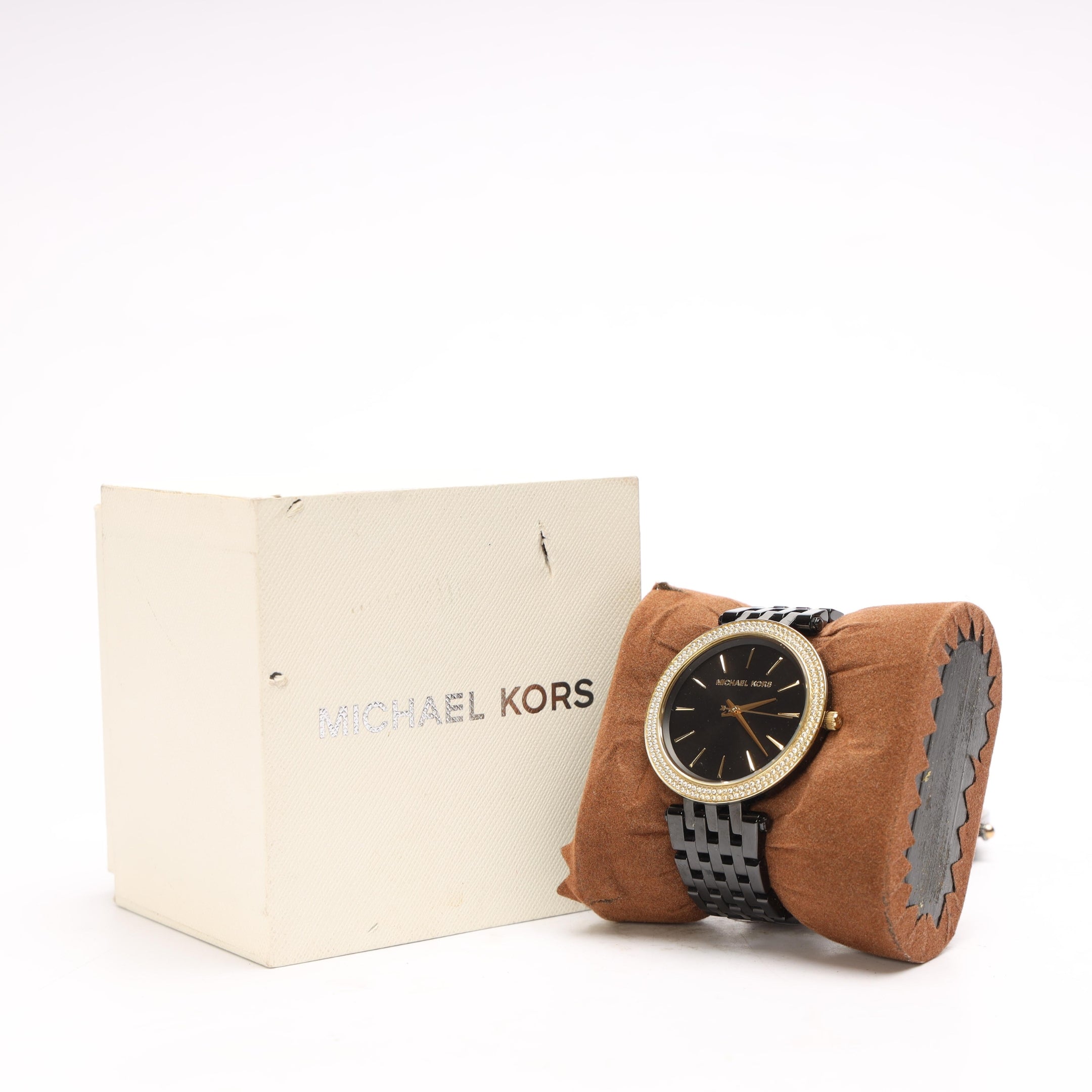 Michael Kors Darci Pavé Black-Tone Watch