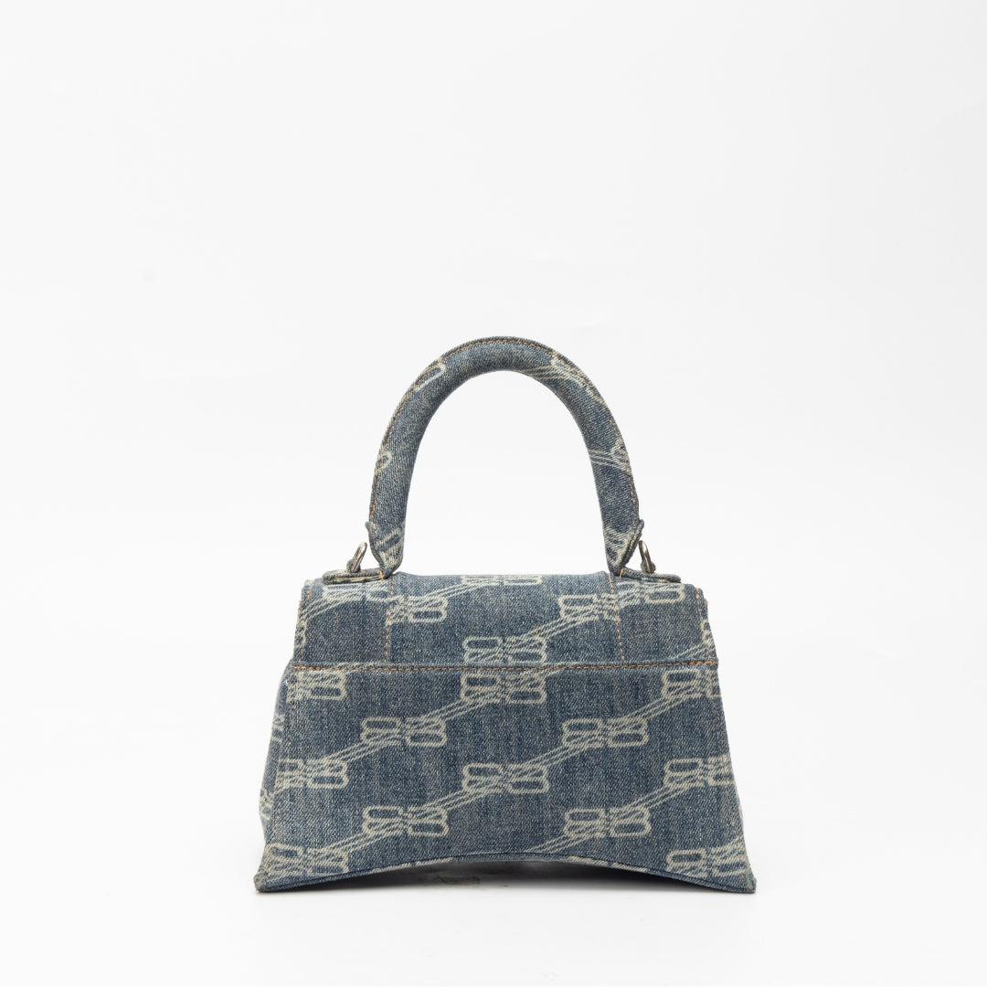Balenciaga BB Denim Hourglass Bag
