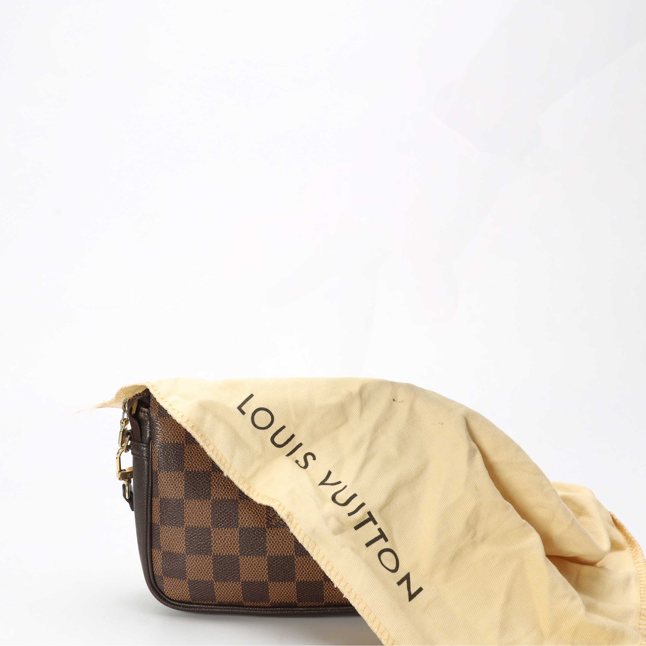 Louis Vuitton Damier Ebene Canvas Trousse Pochette Bag
