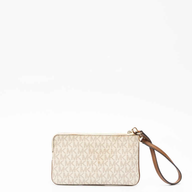 Michael Kors Jet Set Travel Top Zip Signature Wristlet
