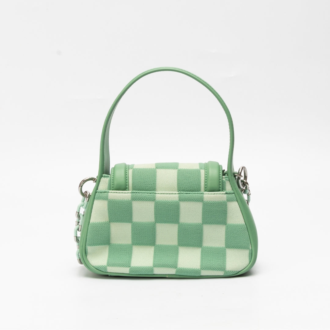 Charles & Keith Shiloh Checkerboard Top Handle Bag